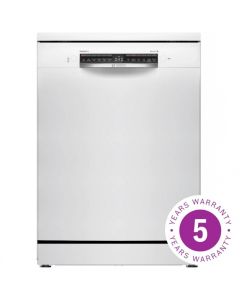 Bosch SMS6ZCW10G Series 6, 14 Place Setting, B Energy Rating Freestanding Dishwasher, 60cm, White