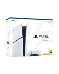 Sony PlayStation 5 Disc Edition (Model Group – Slim) 1 TB, Black & White