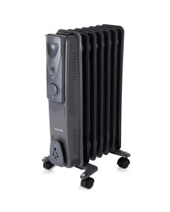 Warmlite 1500W Oil Filled Radiator, Dark Titanium